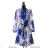 Langärmeliges Sommerkleid für Damen (Einheitsgröße S/M) ITALIAN FASHION IMPES238990 blau