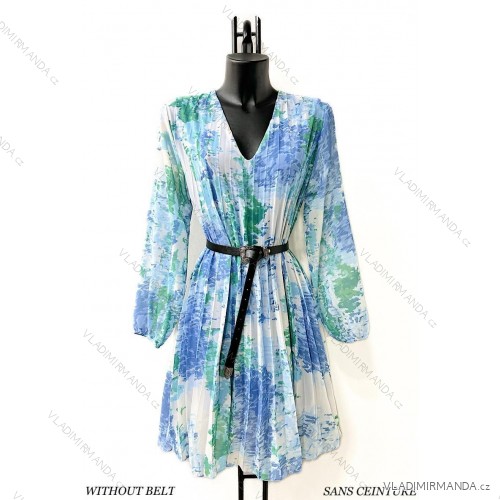 Langärmeliges Sommerkleid für Damen (Einheitsgröße S/M) ITALIAN FASHION IMPES238990 blau