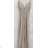 Langes Chiffon-Kurzarmkleid für Damen (S/M ONE SIZE) ITALIAN FASHION IMWGS231048