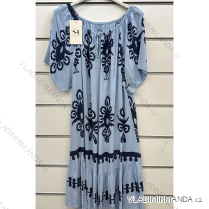 Langes trägerloses Pailletten-Partykleid für Damen (Einheitsgröße S/M) ITALIAN FASHION IMPSH233348