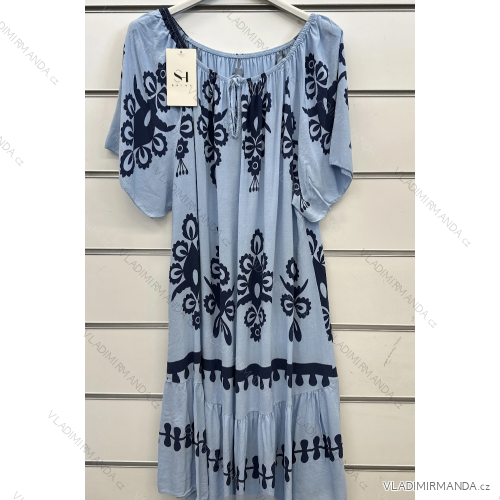 Langes trägerloses Pailletten-Partykleid für Damen (Einheitsgröße S/M) ITALIAN FASHION IMPSH233348