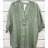 Damen-Tunika mit kurzen Ärmeln in Übergröße (Einheitsgröße S/M) ITALIAN FASHION IMPSH2322161