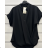 Damen-Tunika mit kurzen Ärmeln in Übergröße (Einheitsgröße S/M) ITALIAN FASHION IMPSH2322161