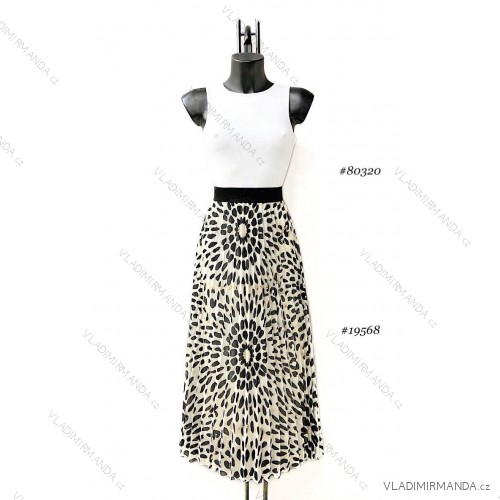 Langärmeliges Sommerkleid für Damen (Einheitsgröße S/M) ITALIAN FASHION IMPES238990 beige 