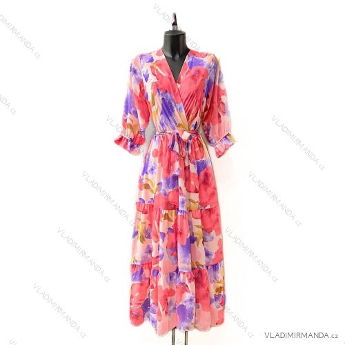 Langärmeliges Sommerkleid für Damen (Einheitsgröße S/M) ITALIAN FASHION IMPES238990