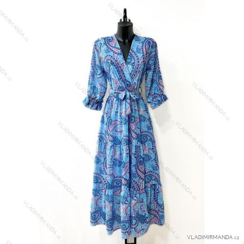 Langärmeliges Sommerkleid für Damen (Einheitsgröße S/M) ITALIAN FASHION IMPES238990