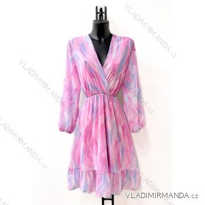 Elegantes Damenkleid mit langen Ärmeln (Einheitsgröße S/M) ITALIAN FASHION IMPES24LINA1