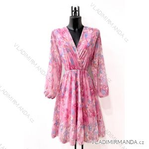 Elegantes Langarmkleid für Damen (S/M EINHEITSGRÖSSE) ITALIAN FASHION IMPES24LINA4