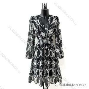 Elegantes Langarmkleid für Damen (S/M EINHEITSGRÖSSE) ITALIAN FASHION IMPES24LINA5