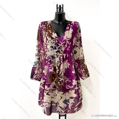 Langärmeliges Sommerkleid für Damen (Einheitsgröße S/M) ITALIAN FASHION IMPES238990 lila 