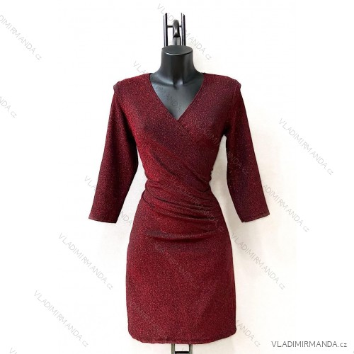 Langärmeliges Sommerkleid für Damen (Einheitsgröße S/M) ITALIAN FASHION IMPES238990 rot 