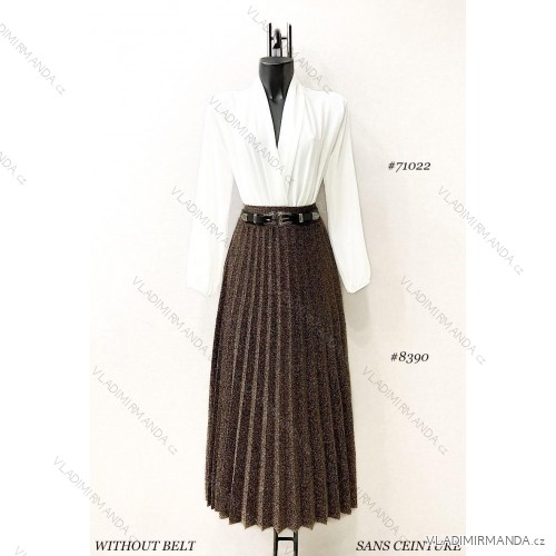 Langärmeliges Sommerkleid für Damen (Einheitsgröße S/M) ITALIAN FASHION IMPES238990 Gold 