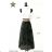 Langärmeliges Sommerkleid für Damen (Einheitsgröße S/M) ITALIAN FASHION IMPES238990 dunkelgrün S / M