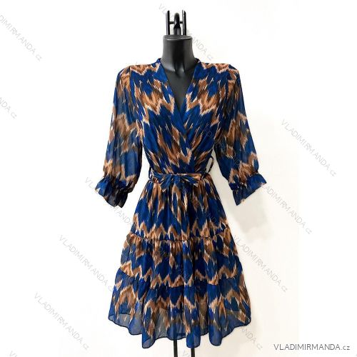 Langärmeliges Sommerkleid für Damen (Einheitsgröße S/M) ITALIAN FASHION IMPES238990