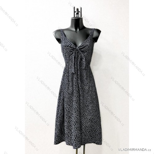 Langärmeliges Sommerkleid für Damen (Einheitsgröße S/M) ITALIAN FASHION IMPES238990 schwarz 
