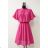 Langärmeliges Sommerkleid für Damen (Einheitsgröße S/M) ITALIAN FASHION IMPES238990 růžová fuchsiová 