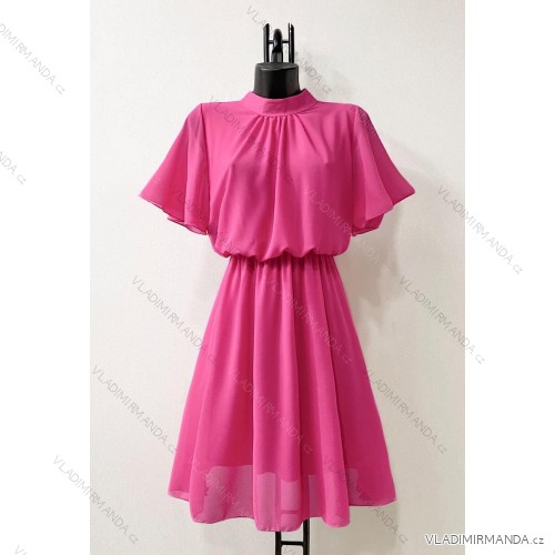 Langärmeliges Sommerkleid für Damen (Einheitsgröße S/M) ITALIAN FASHION IMPES238990 růžová fuchsiová 