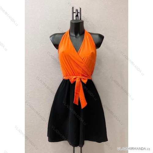 Langärmeliges Sommerkleid für Damen (Einheitsgröße S/M) ITALIAN FASHION IMPES238990 oranžová neon 