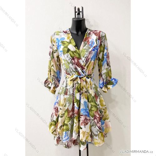 Langärmeliges Sommerkleid für Damen (Einheitsgröße S/M) ITALIAN FASHION IMPES238990