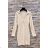 Langärmeliges Sommerkleid für Damen (Einheitsgröße S/M) ITALIAN FASHION IMPES238990 beige 