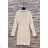 Langärmeliges Sommerkleid für Damen (Einheitsgröße S/M) ITALIAN FASHION IMPES238990 beige 