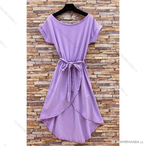 Langärmeliges Sommerkleid für Damen (Einheitsgröße S/M) ITALIAN FASHION IMPES238990 hellviolett 
