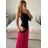 Kleid mit 3/4 Ärmeltasche für Damen (uni sl) ITALIAN Fashion IM3181746