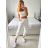 Lange Stretchhose für Damen (Einheitsgröße L/XL) ITALIAN FASHION IMC23090 -   braun
,   M / L