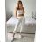Lange Stretchhose für Damen (Einheitsgröße L/XL) ITALIAN FASHION IMC23090 -   braun
,   M / L