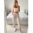 Lange Stretchhose für Damen (Einheitsgröße L/XL) ITALIAN FASHION IMC23090 -   braun
,   M / L