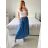 Damen Warmes Langarmkleid (L / XL ONE SIZE) ITALIAN FASHION IM421MIA S / M dunkelblau