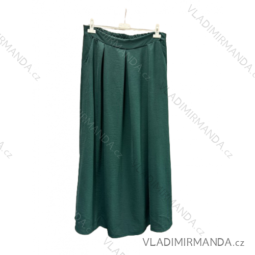 Damen Warmes Langarmkleid (L / XL ONE SIZE) ITALIAN FASHION IM421MIA zelená smaragdová 56/58