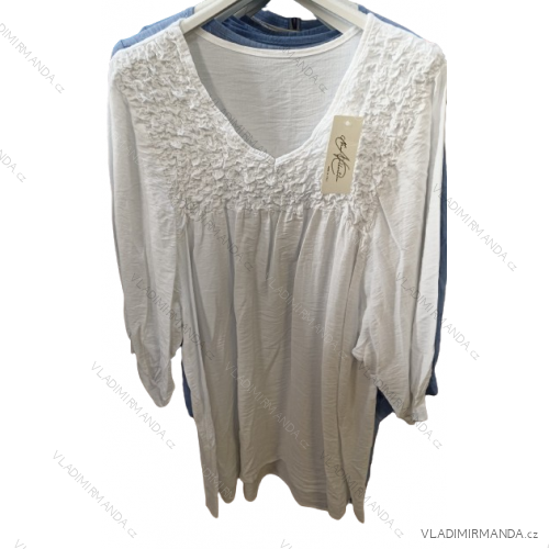 Kurzarmkleid für Damen in Übergröße (XL/2XL/3XL Einheitsgröße) ITALIAN FASHION IMN23001