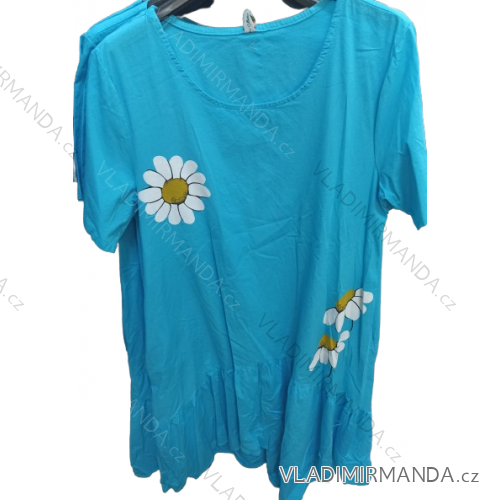 Kurzarmkleid für Damen in Übergröße (XL/2XL/3XL Einheitsgröße) ITALIAN FASHION IMN23001