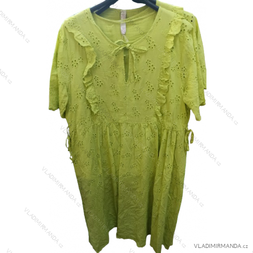 Kurzarmkleid für Damen in Übergröße (XL/2XL/3XL Einheitsgröße) ITALIAN FASHION IMN23001