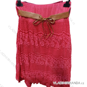 Langer Sommerrock aus Baumwolle für Damen (Einheitsgröße S/M/L) ITALIAN FASHION IMN24011