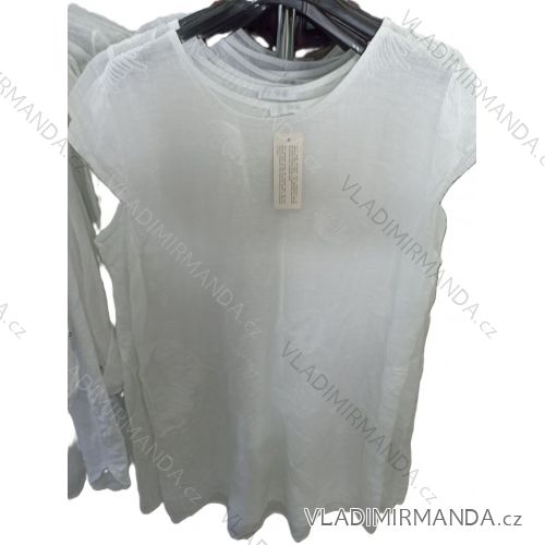 Kurzärmliges Sommerkleid aus Baumwolle für Damen (Einheitsgröße S/M) ITALIAN FASHION IM722253