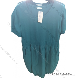 Kurzärmliges Sommerkleid aus Baumwolle für Damen (Einheitsgröße S/M) ITALIAN FASHION IM722253