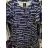 T-Shirt / Tunika Kurzarm Damen übergroß (L-3XL) POLISH FASHION PMFF24017 -   dunkelblau -   XL