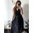 Ärmelloses Sommerkleid für Frauen (uni sm) ITALIAN FASHION IMD20550 S/M béžová