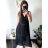 Ärmelloses Sommerkleid für Frauen (uni sm) ITALIAN FASHION IMD20550 S/M béžová