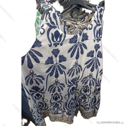Kleid / Tunika-T-Shirt 3/4 lange Ärmel (uni sl) ITALIENISCHE Mode IM318458