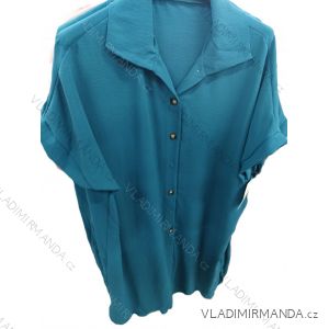 Kurzärmliges Sommerkleid aus Baumwolle für Damen (Einheitsgröße S/M) ITALIAN FASHION IM722253