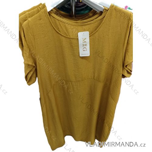 Kurzärmliges Sommerkleid aus Baumwolle für Damen (Einheitsgröße S/M) ITALIAN FASHION IM722253