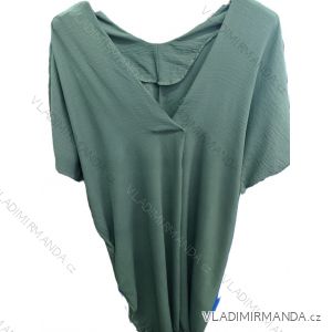 Kurzärmliges Sommerkleid aus Baumwolle für Damen (Einheitsgröße S/M) ITALIAN FASHION IM722253