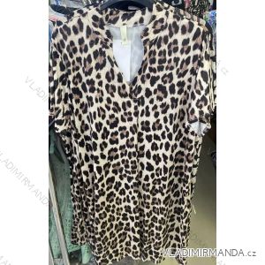 Icecool Sommer-Kurzarm-Damen-Oversize-Kleid (42/44/46 EINHEITSGRÖSSE) ITALIAN FASHION IMM24M6652