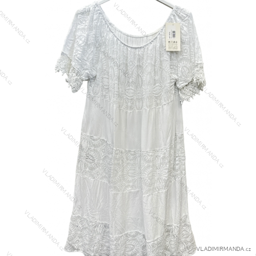 Langes trägerloses Pailletten-Partykleid für Damen (Einheitsgröße S/M) ITALIAN FASHION IMPSH233348