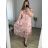 Langarm-Hemdkleid für Damen (S/M EINHEITSGRÖSSE) ITALIAN FASHION IMWD232607 -   dunkelrosa -   50/52
