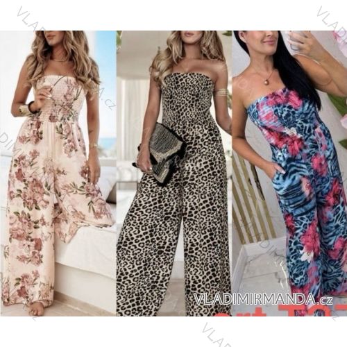 Langer, eleganter, ärmelloser Damen-Overall (Einheitsgröße S/M) ITALIAN FASHION IMWGS231166