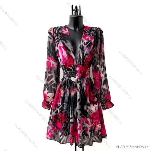 Sommerkleid Carmen aus Musselin für Damen (Einheitsgröße S/M) ITALIAN FASHION IMWE231506